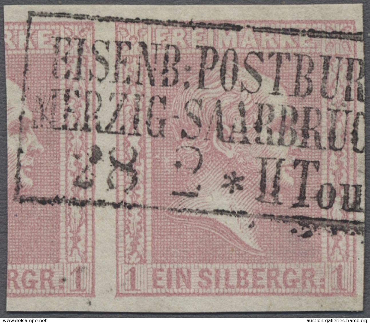 Preußen - Bahnpost: 1859ff., Friedrich Wilhelm IV., 1 Sgr. Gegitterter Grund Lin - Other & Unclassified