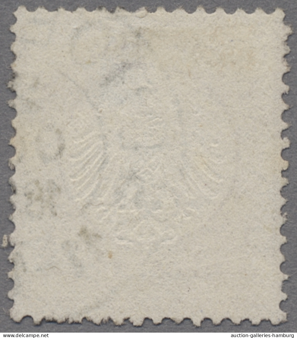 Deutsches Reich - Brustschild: 1872, Kleiner Brustschild, 1/4 Gr. Grauviolett, E - Used Stamps