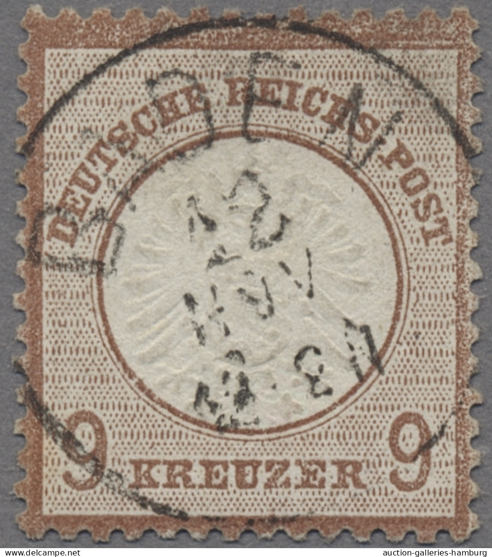 Deutsches Reich - Brustschild: 1872, Großer Brustschild 9 Kreuzer In Der Farbvar - Used Stamps