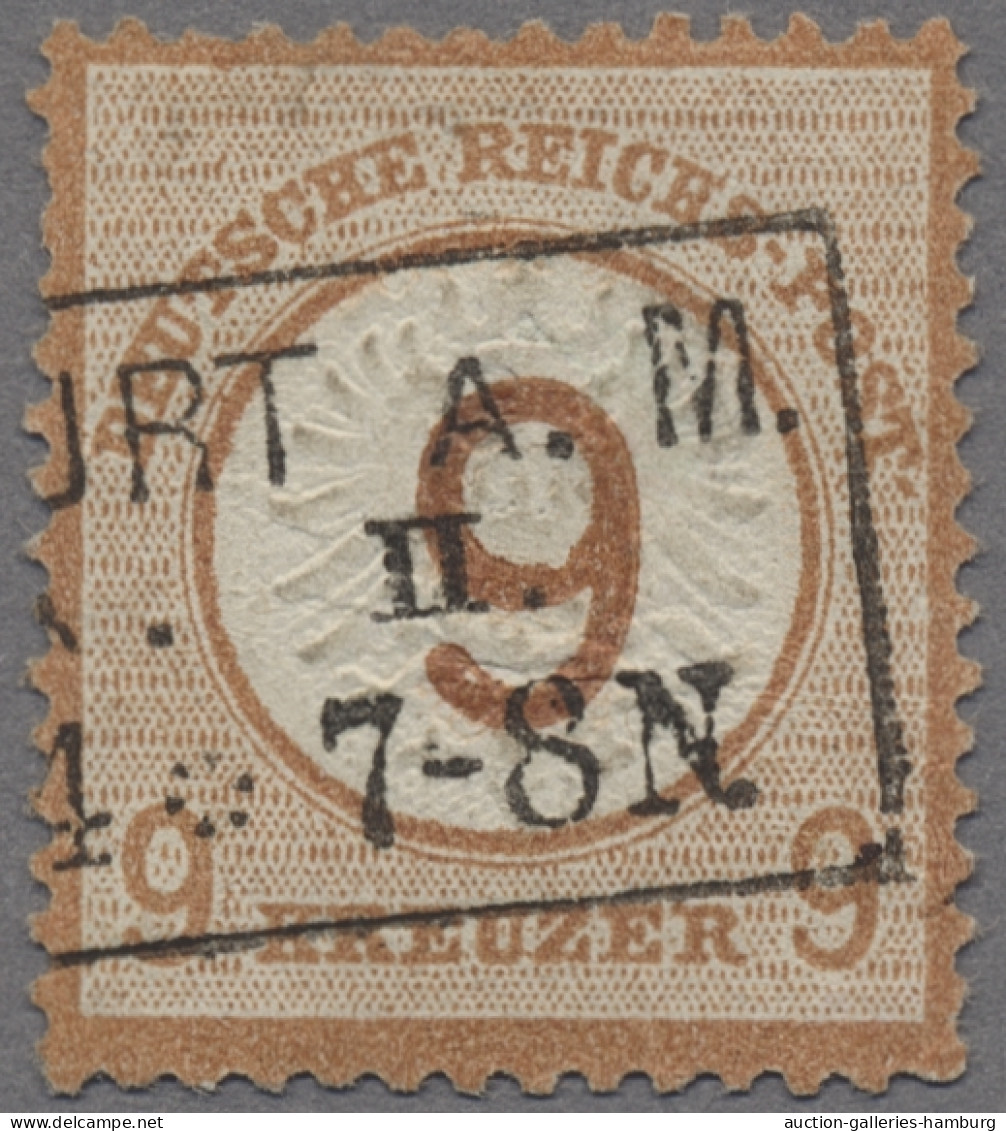 Deutsches Reich - Brustschild: 1874, Großer Brustschild 9 Kreuzer Braunorange Mi - Used Stamps