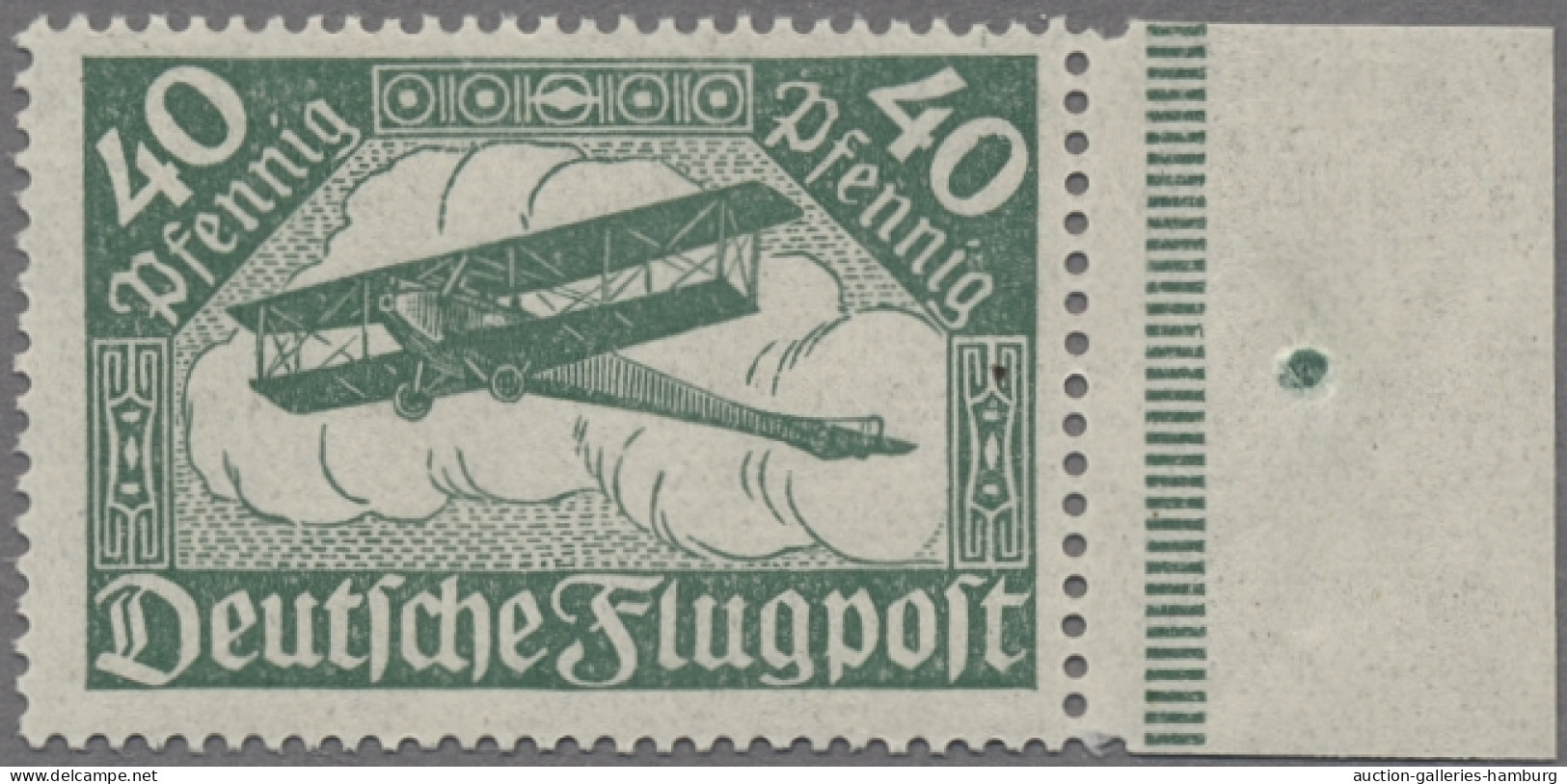 Deutsches Reich - Inflation: 1919, Flugpostmarken, 40 Pfg. In Der Guten Farbe He - Unused Stamps