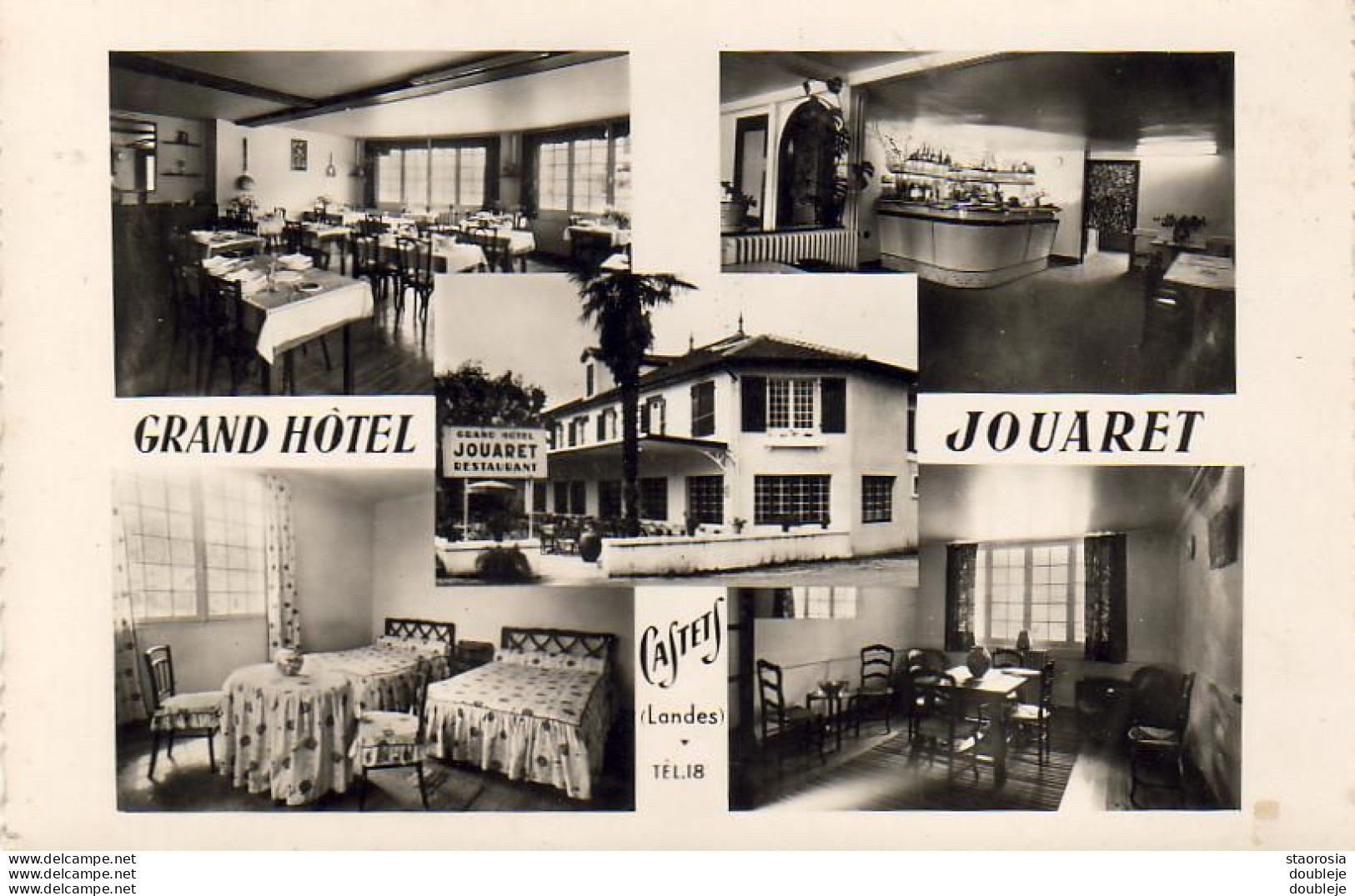 D40   CASTETS   Grand Hôtel Jouaret   ........ Carte Multivue - Castets