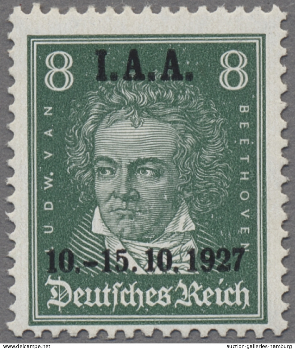 Deutsches Reich - Weimar: 1927, Internationales Arbeitsamt (IAA), Drei Werte Mit - Unused Stamps