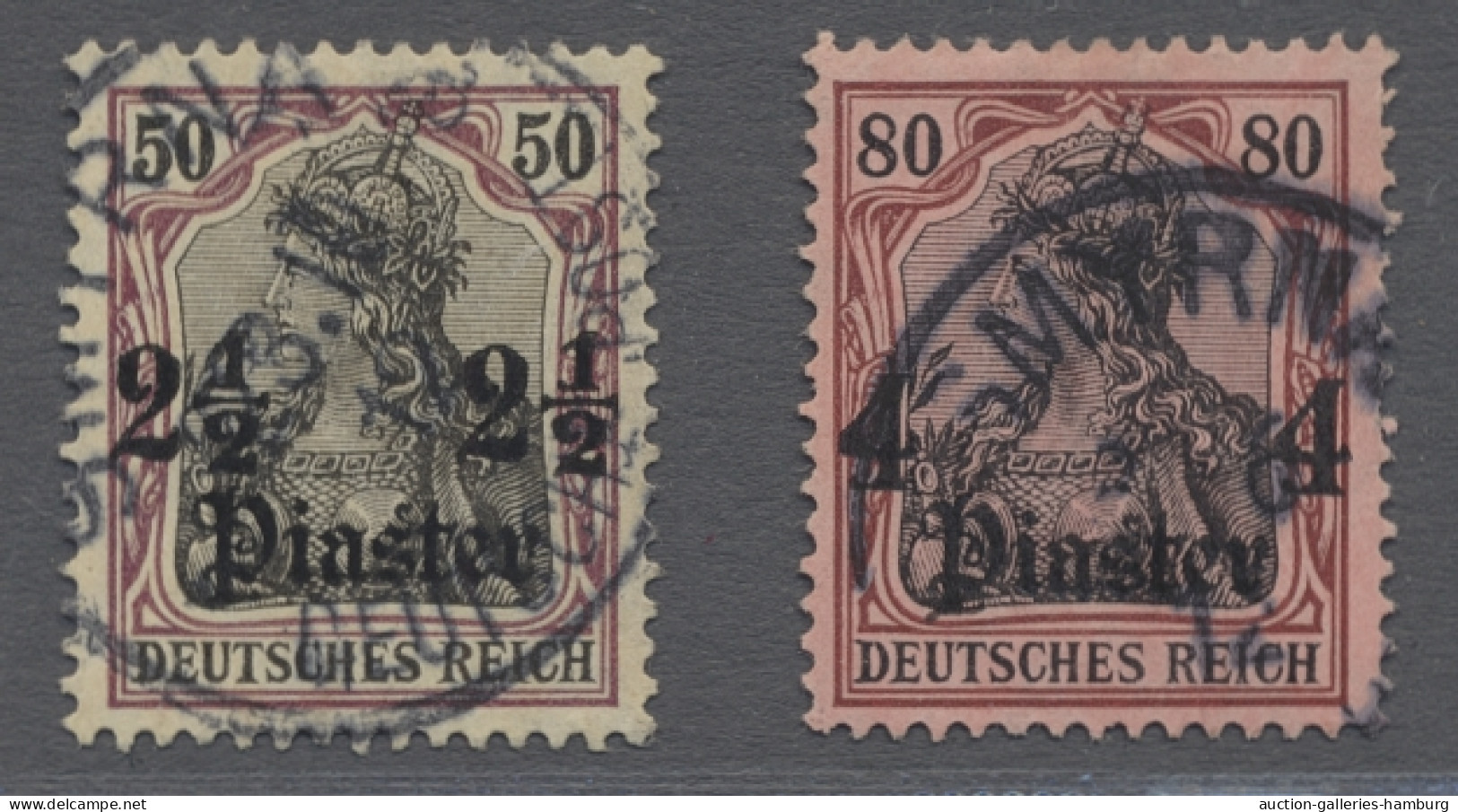 Deutsche Post In Der Türkei: 1887-1912, Kleines Lot Aus 10 Meist Besseren Werten - Turquie (bureaux)