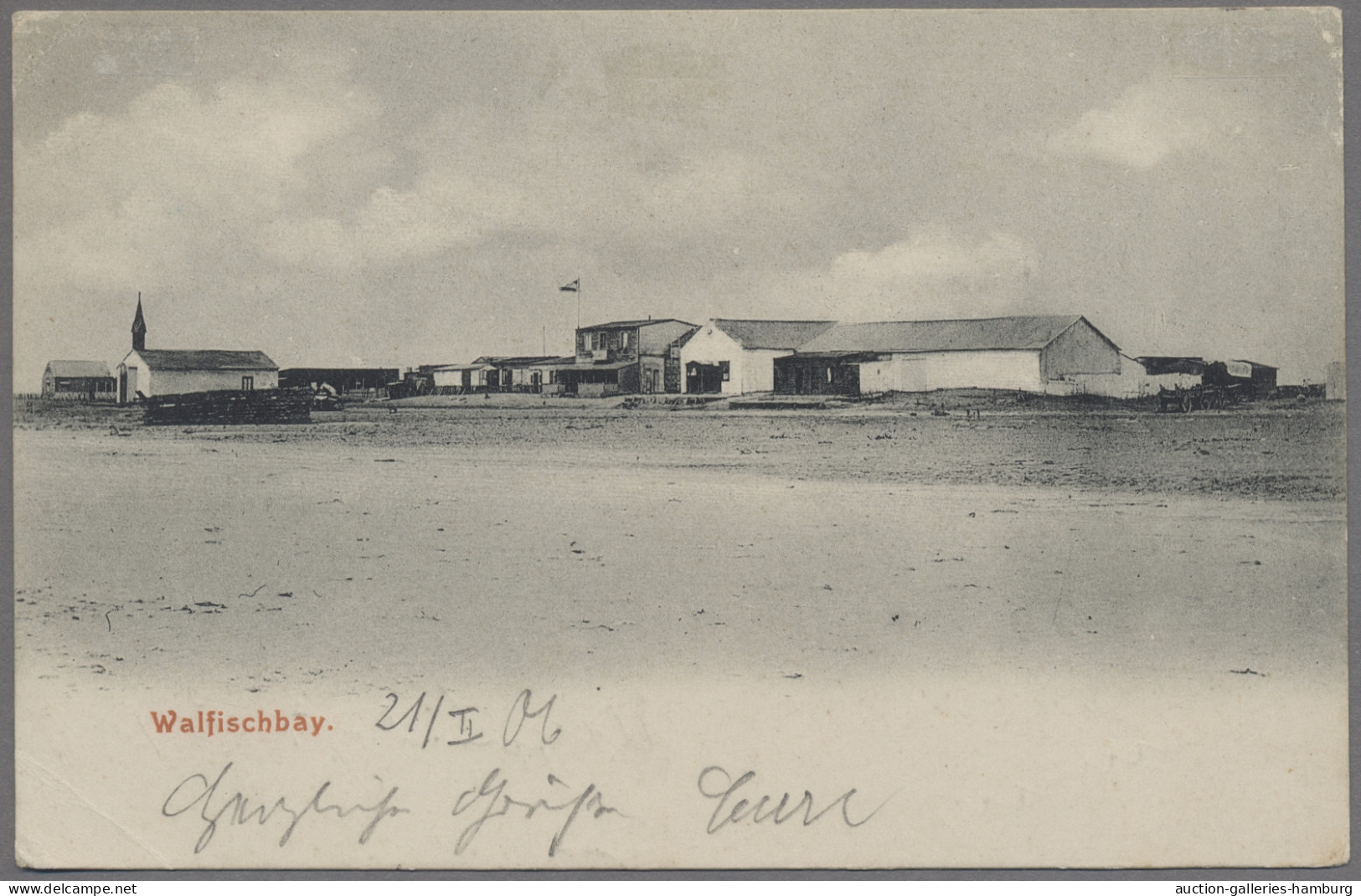 Deutsch-Südwestafrika - Stempel: 1906, WALVIS BAY (südafrikanische Enklave), Ans - German South West Africa