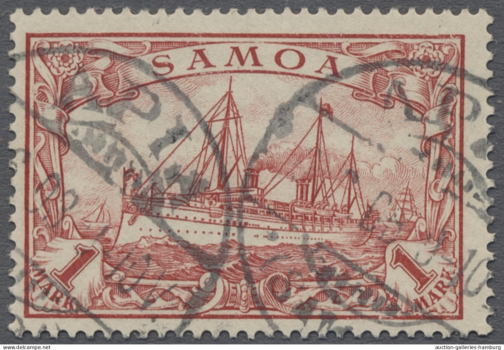 Deutsche Kolonien - Samoa: 1900ff., Kaiseryacht Ohne Wz., Der Komplette Satz Sau - Samoa