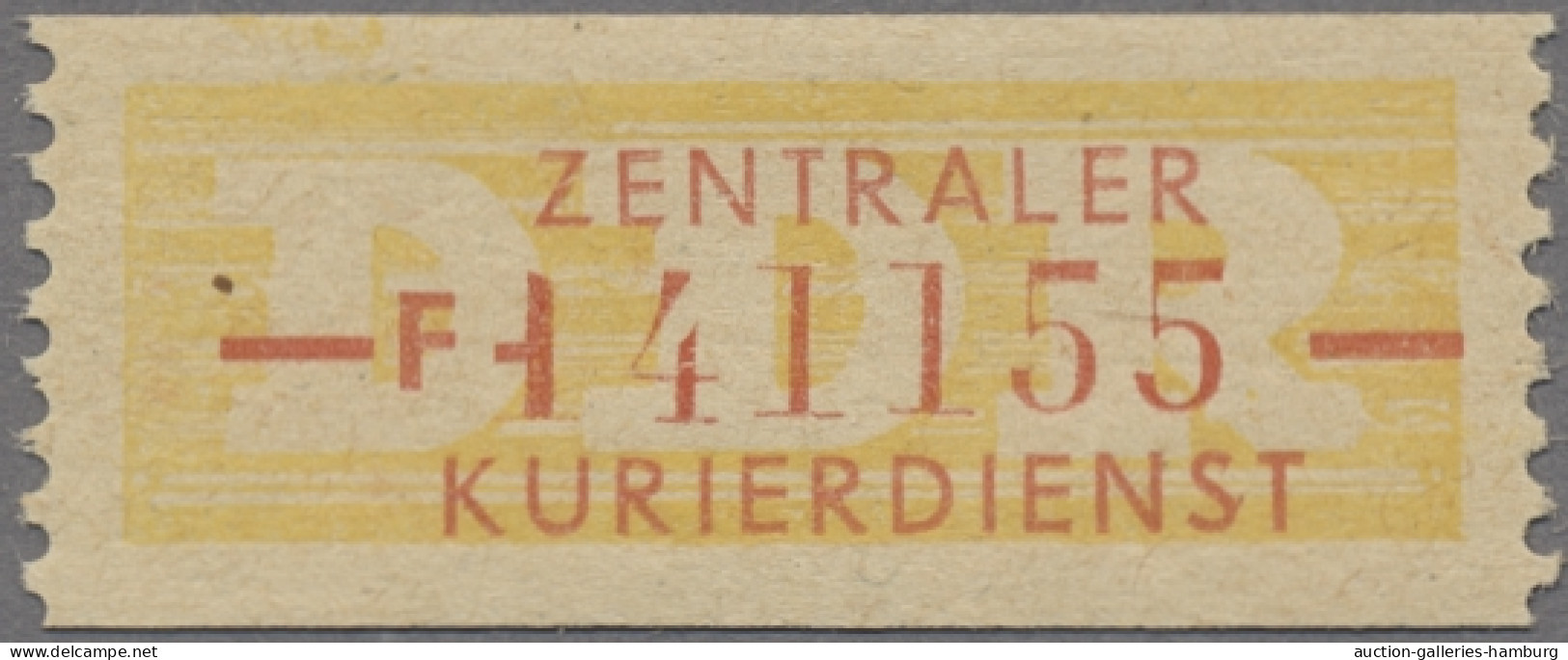 DDR - Dienstmarken B (Verwaltungspost A / Zentraler Kurierdienst): 1958, Wertstr - Autres & Non Classés