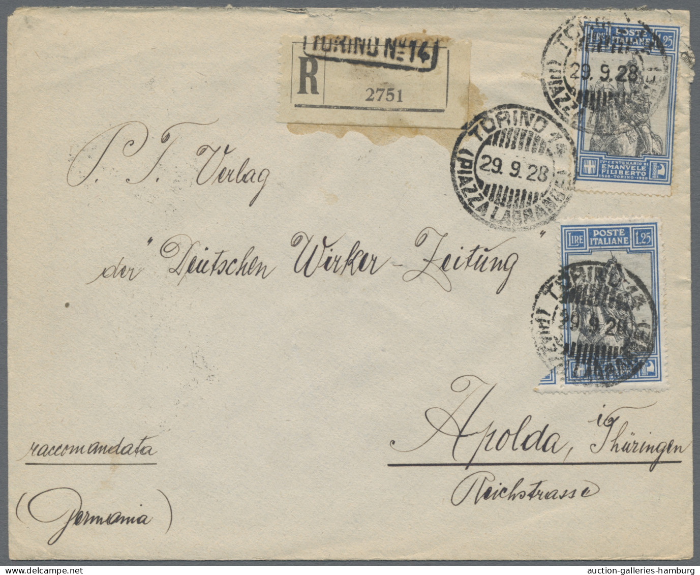 World Wide: 1872-1949 (ca.), Partie von etwa 120 Belegen in 2 Alben mit dem Schw