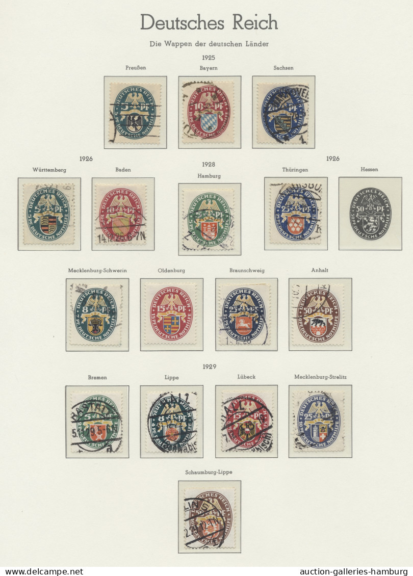 Liquidationsposten: Deutsches Reich - 1872-1932, Ungebrauchte Und Gestempelte Sa - Stamp Boxes