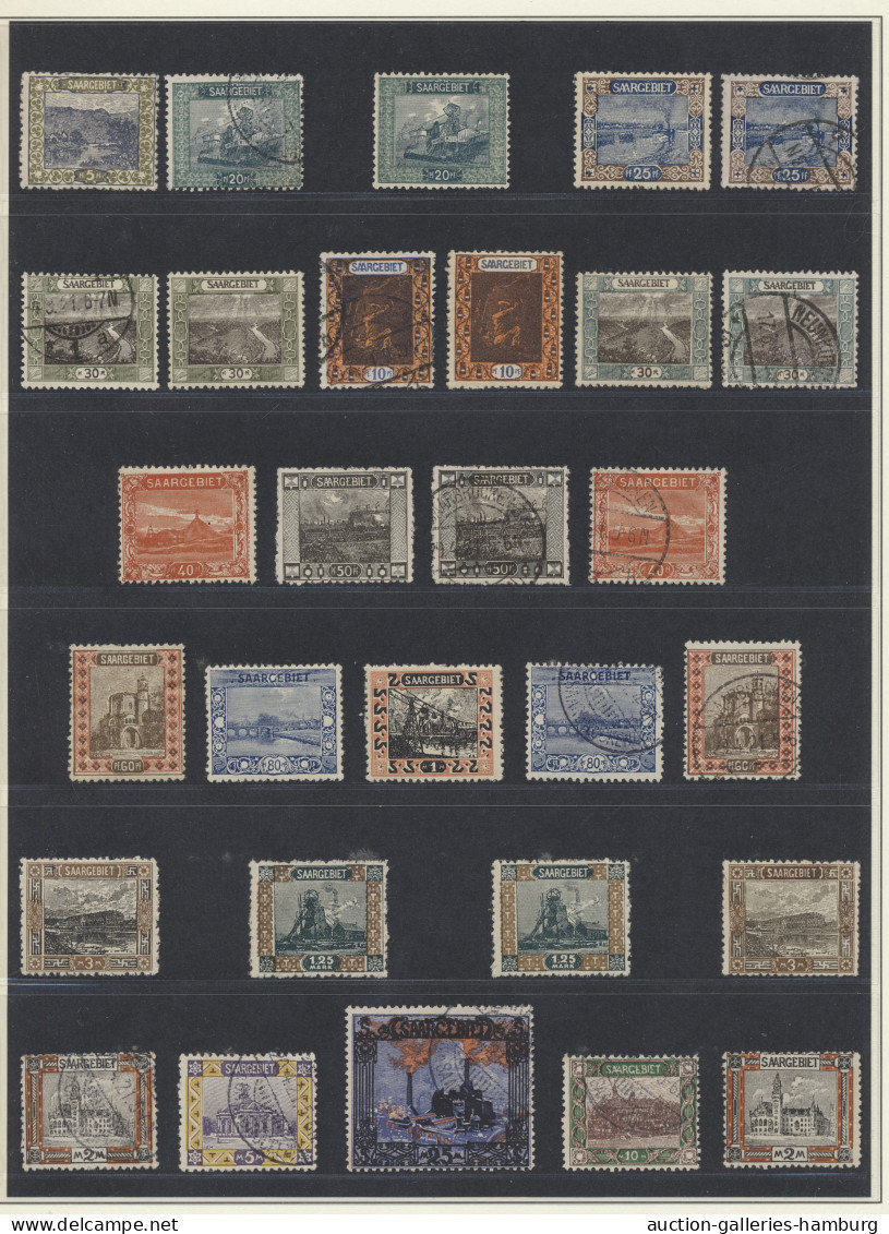 Liquidationsposten: Deutsche Abstimmungsgebiete: Saargebiet - 1920-1959, Sammlun - Stamp Boxes