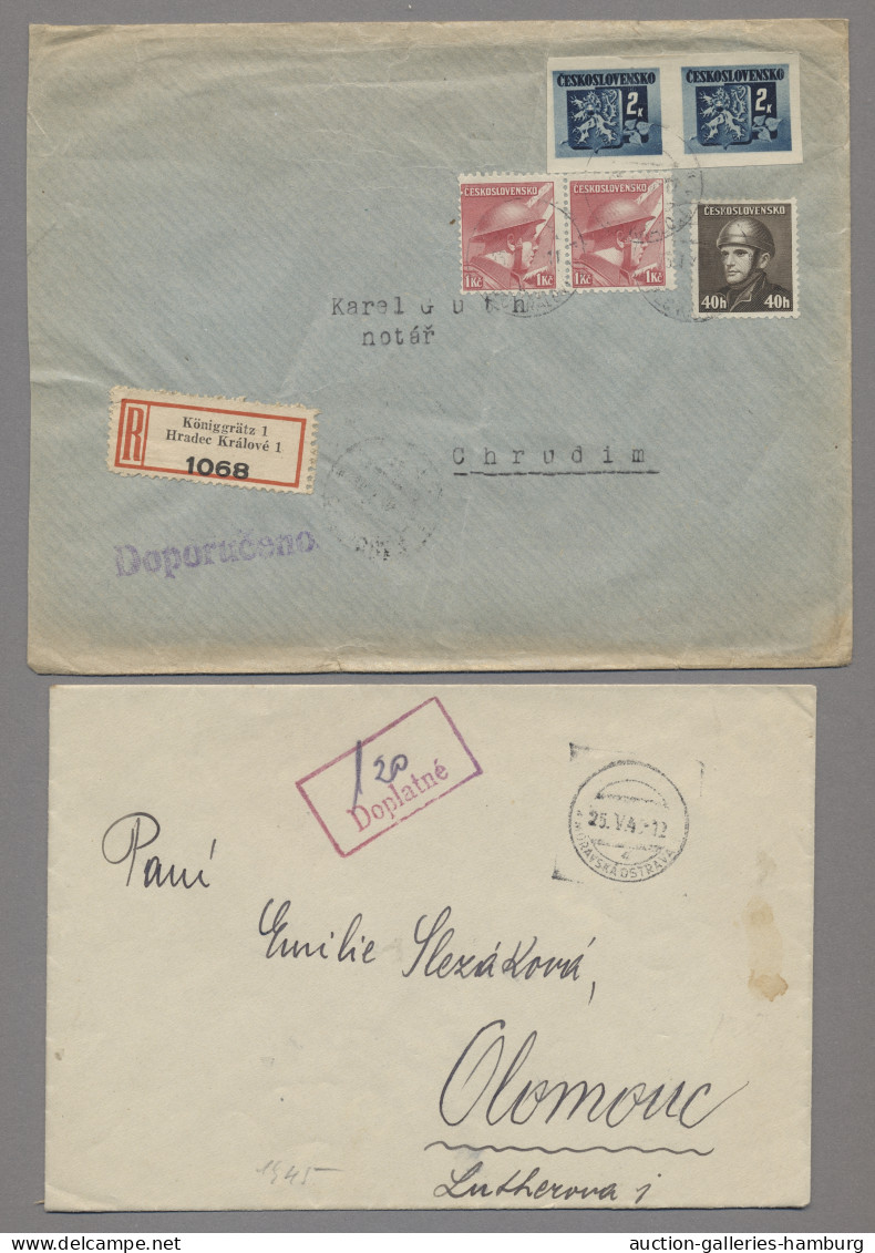 Liquidationsposten: Österreich - Ca. 1915-1950, Post Von Und Nach Österreich, Et - Stamp Boxes