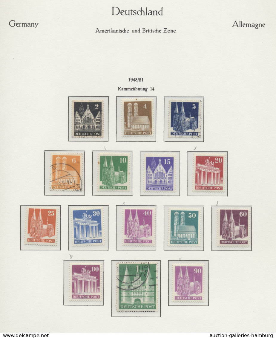 Deutschland: 1872-1990, Sammlung In Allen Erhaltungsformen In 2 Vordruckalben Mi - Collections