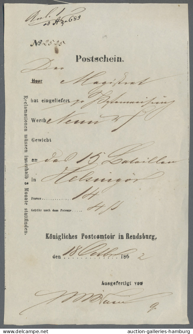 Schleswig-Holstein - Vorphilatelie: 1851-1864, dänische und deutsche Militärpost