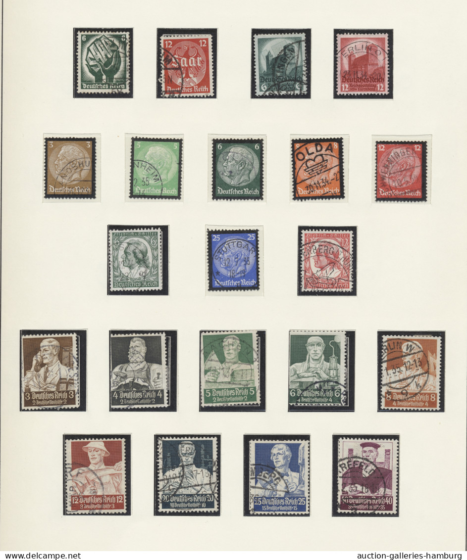 Deutsches Reich: 1872-1945, Gestempelte Grundstocksammlung Ohne Den Inflateil Im - Collections
