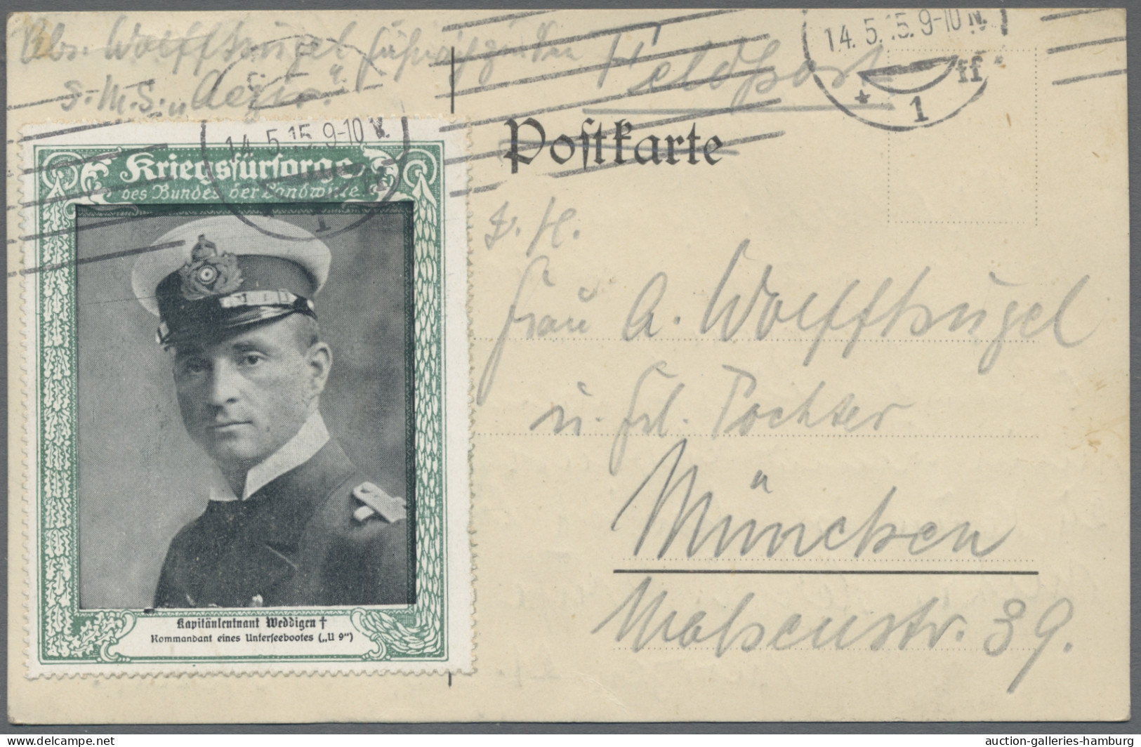 Feldpost 1. Weltkrieg: 1914-1918, Partie von etwa 450 Feldpostbelegen aus der Ko