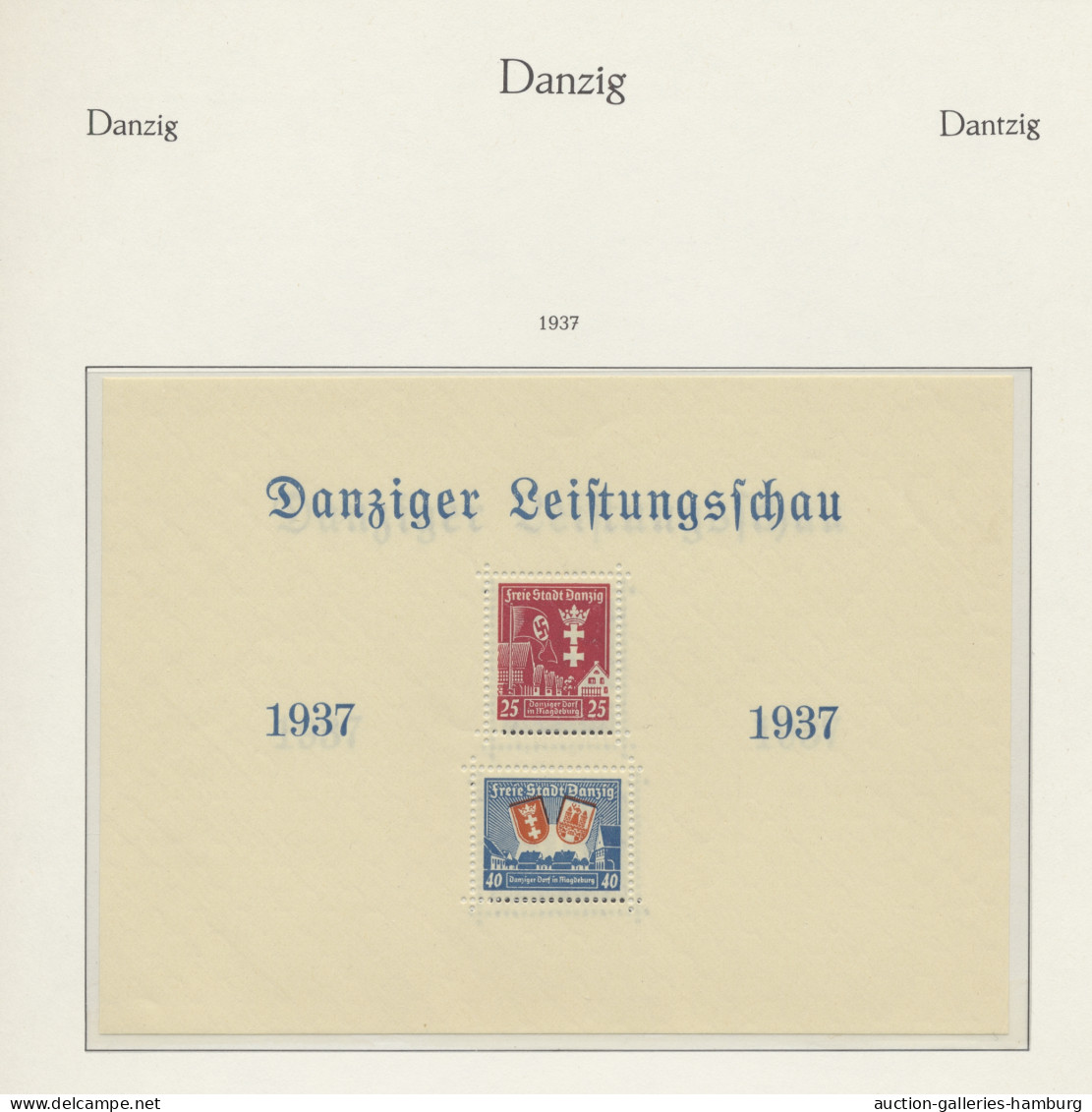 Danzig: 1920-1939, Weitgehend Komplette, Postfrische Sammlung Mit Losen Dublette - Autres & Non Classés