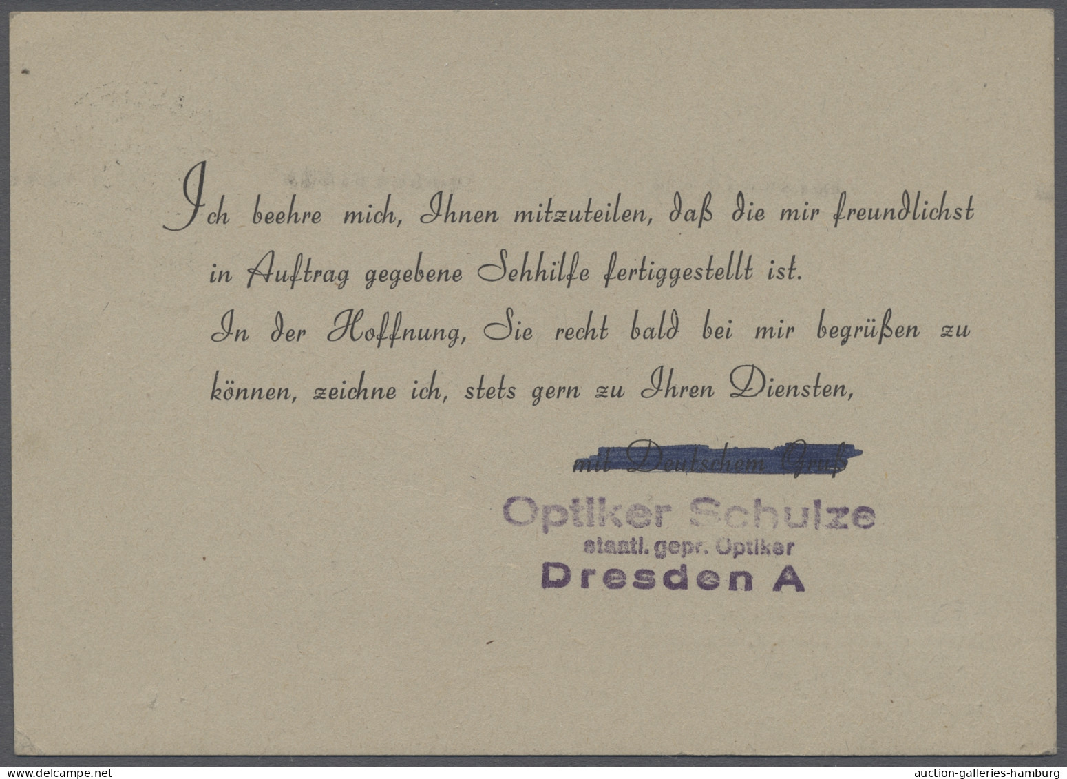 Deutschland Nach 1945: 1945/1946 Ca., Schöne Partie An Rücklosen, überwiegend Ge - Collections