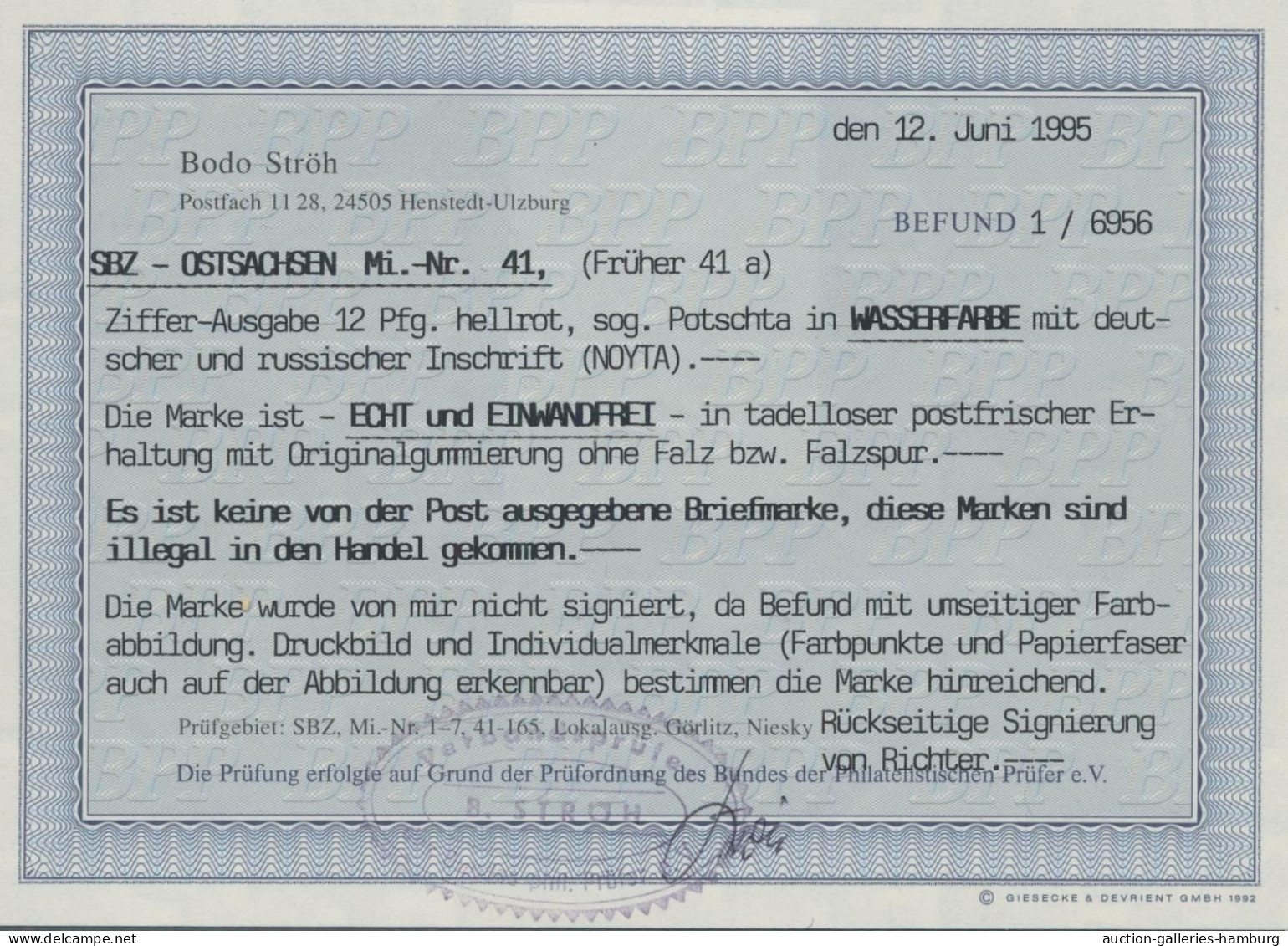 Sowjetische Zone: 1945-1949, postfrische (wenig ungebrauchte) Sammlung, weitgehe