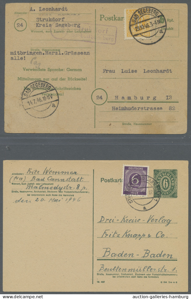 Bizone: 1945-1949, Postfrische Und Gestempelte Sammlung Im SAFE-Ringbinder Mit U - Autres & Non Classés