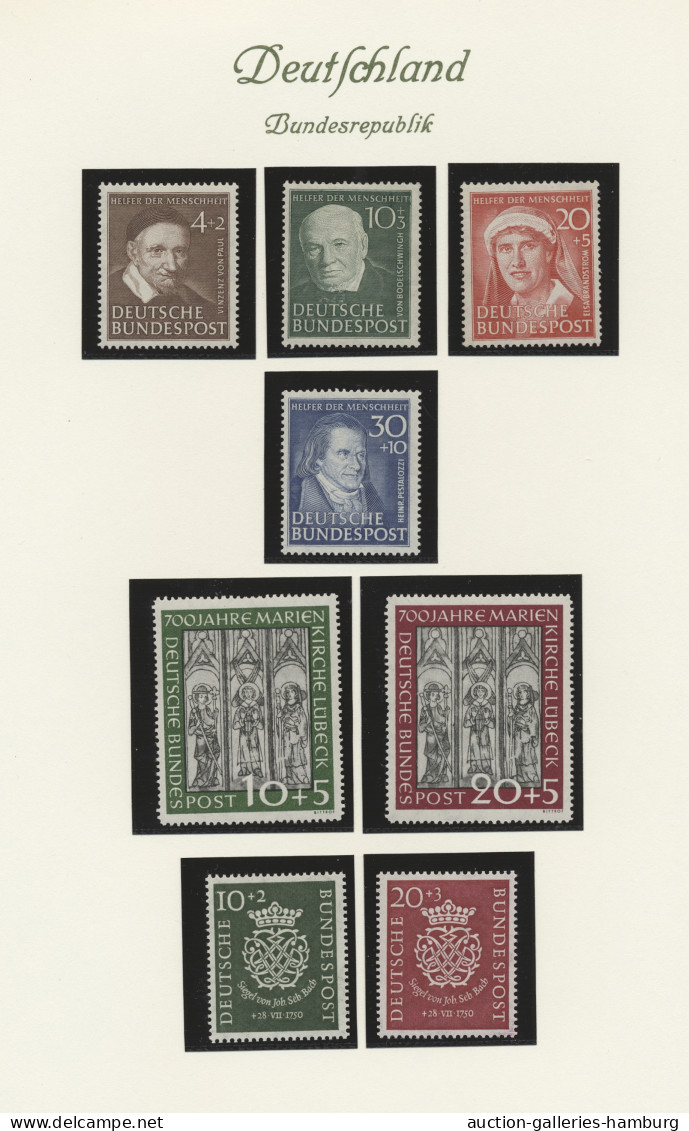 Bundesrepublik Deutschland: 1949/1960 Ca., Mehrfach Angelegte Sammlung, Dabei Po - Collections