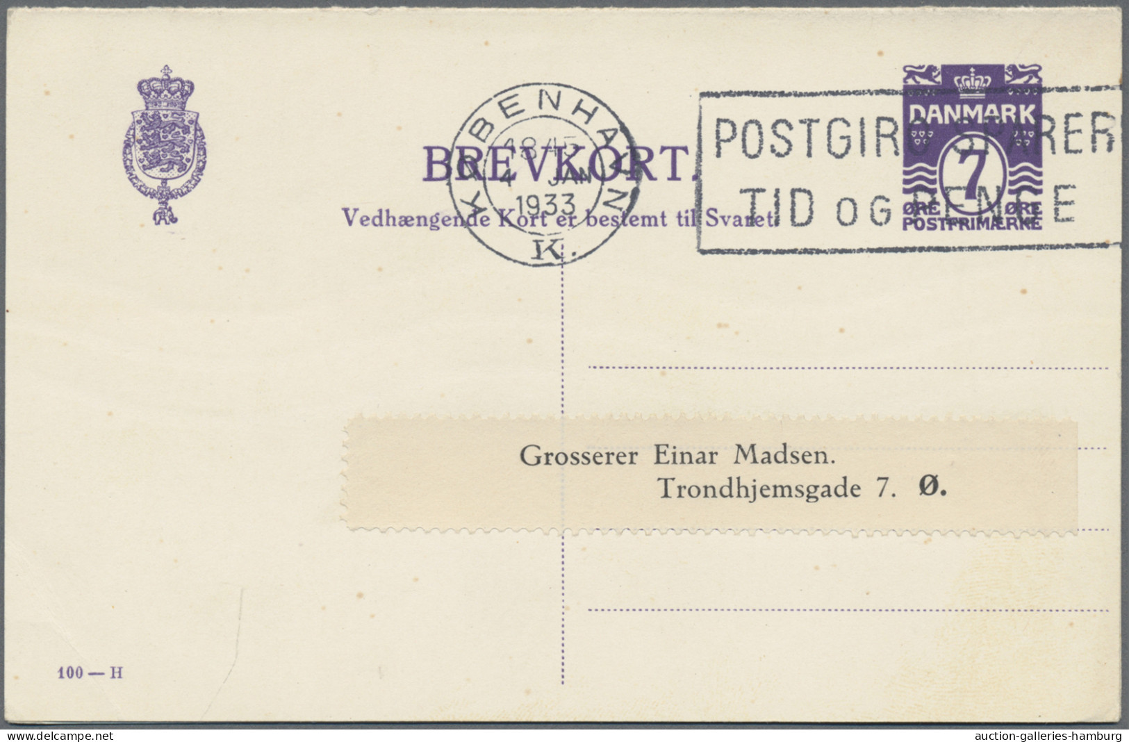 Denmark - Postal Stationery: 1880/1975 (ca.), Lot Of 41 Used Stationeries Incl. - Postal Stationery