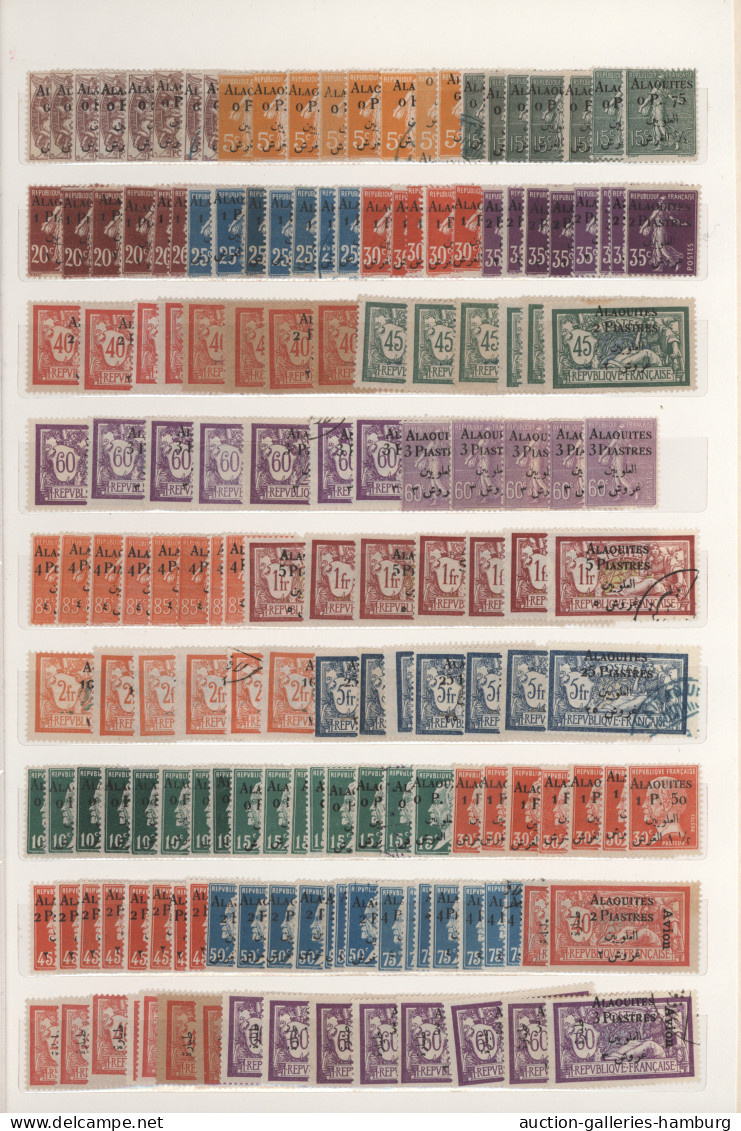 Alaouites: 1925/1930, Almost Exclusively Mint Balance Of More Than 800 Stamps (i - Oblitérés