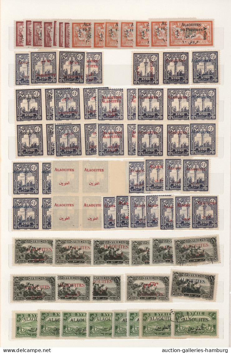 Alaouites: 1925/1930, Almost Exclusively Mint Balance Of More Than 800 Stamps (i - Oblitérés