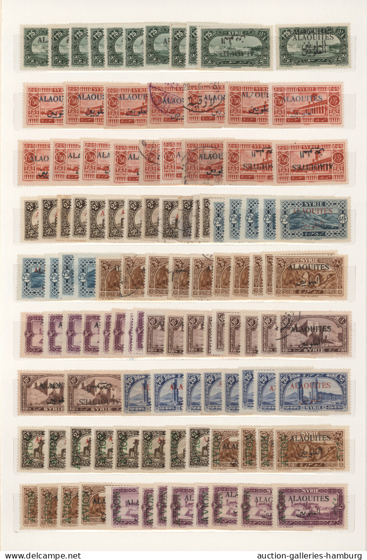 Alaouites: 1925/1930, Almost Exclusively Mint Balance Of More Than 800 Stamps (i - Oblitérés