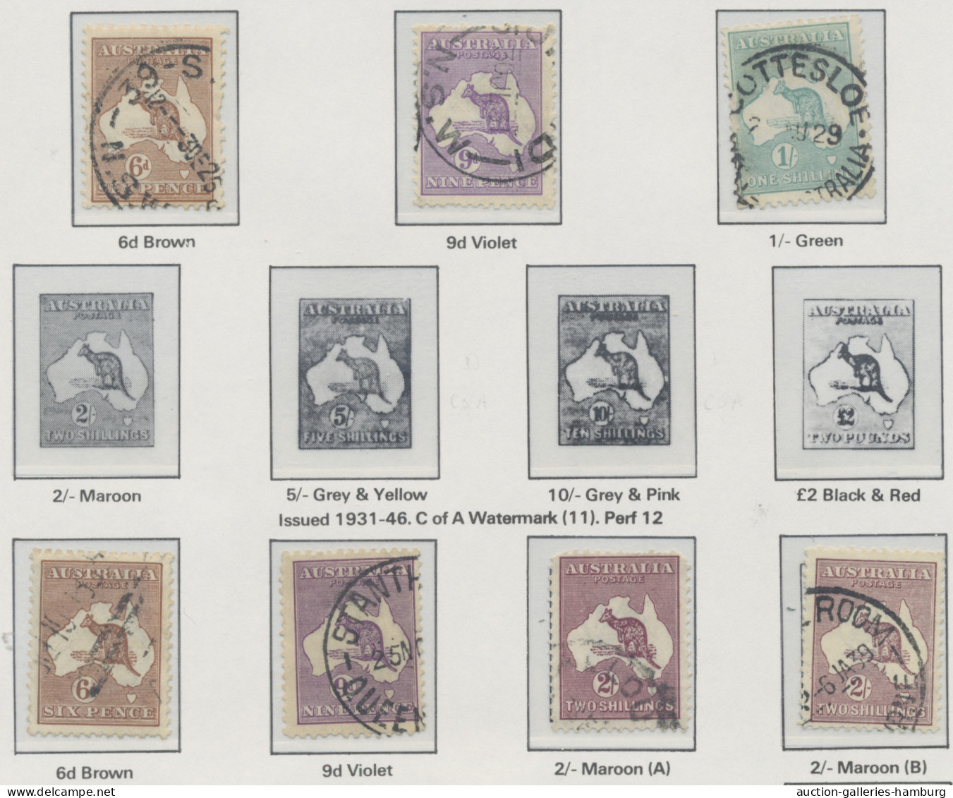 Australia: 1913-1999 (ca.), postfrische und gestempelte Partie mit u.a. einer Te