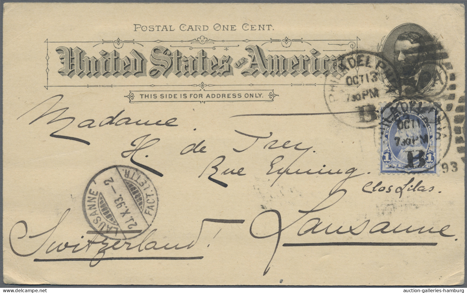 United States - Postal Stationary: 1880/1917, Assortment Of 61 Commercially Used - Other & Unclassified