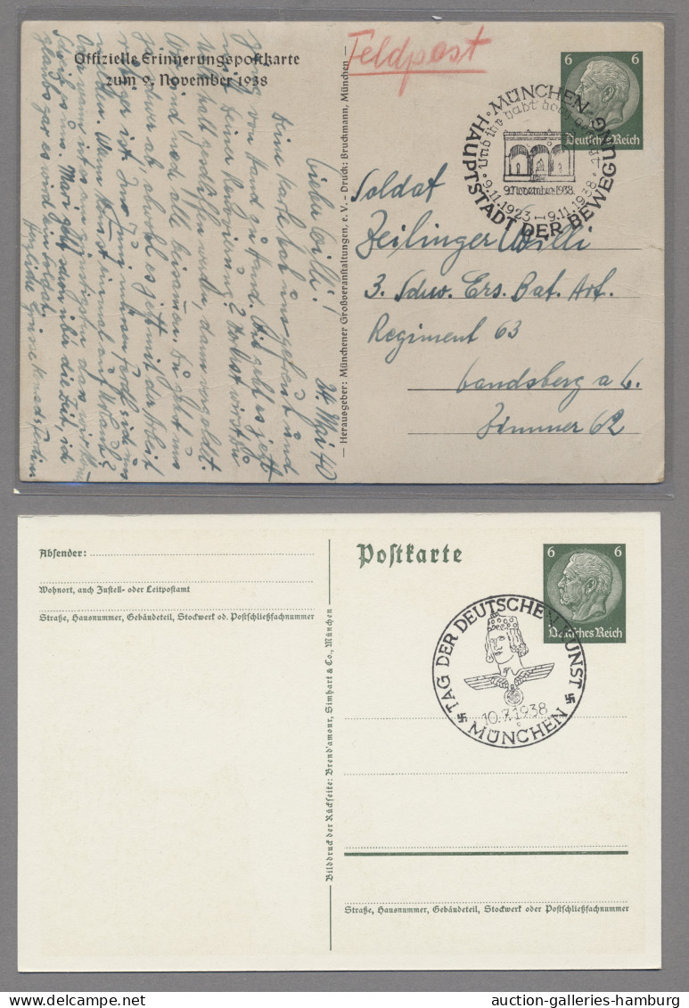 Ansichtskarten: 1897-1963, Partie Von Etwa 350 Ansichtskarten Mit U.a. Deutschla - 500 Postcards Min.