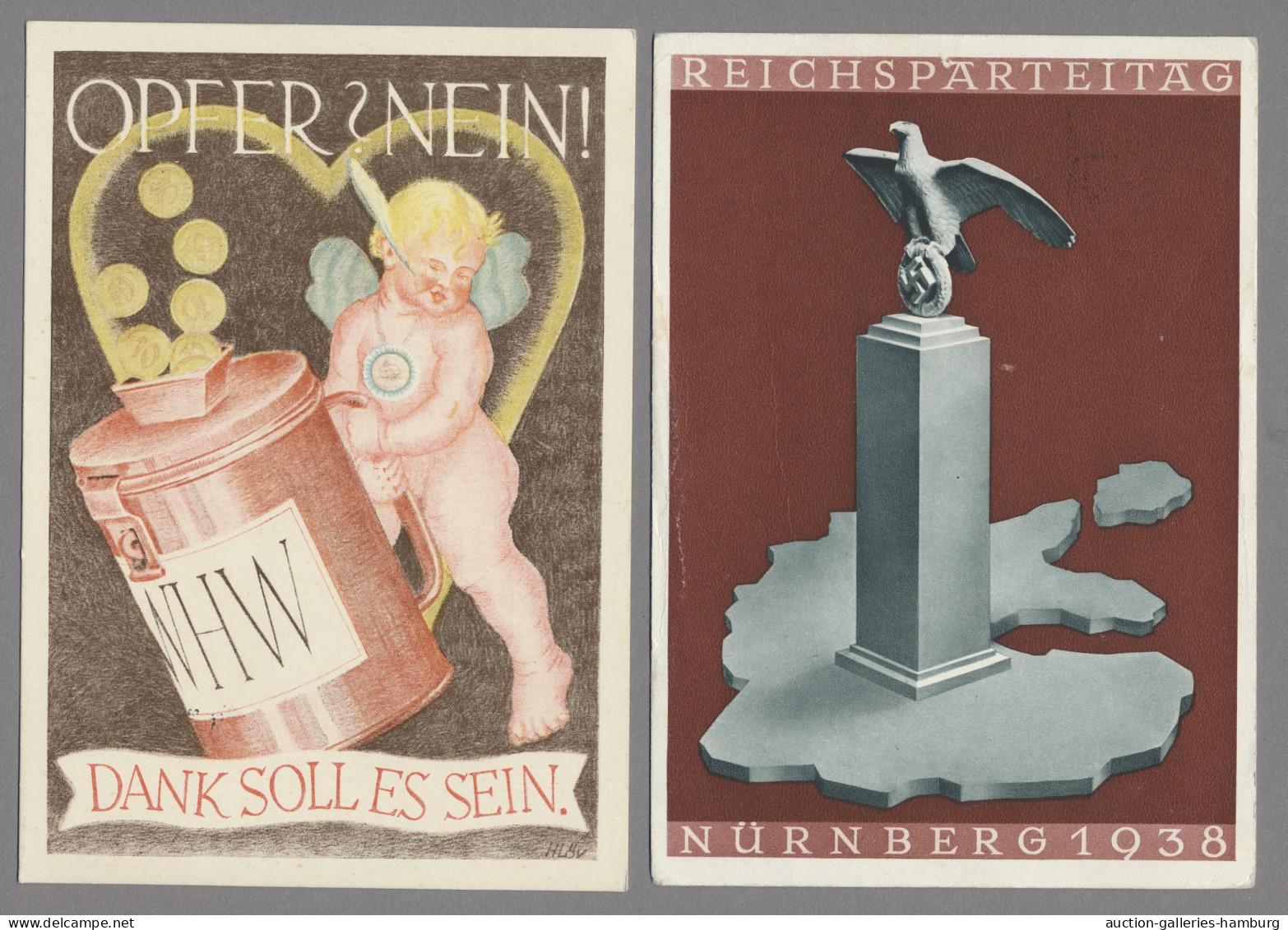 Ansichtskarten: 1897-1963, Partie von etwa 350 Ansichtskarten mit u.a. Deutschla