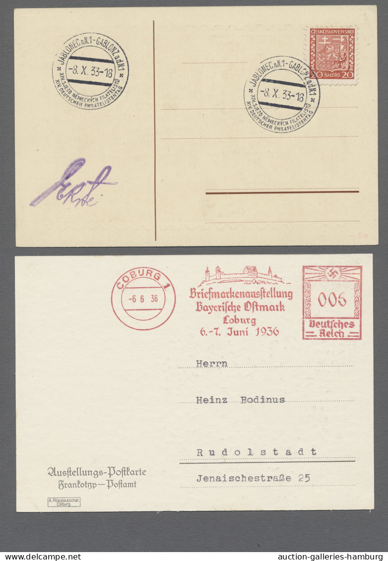 Thematics: stamp days: 1907-1956, Philatelietage / Ausstellungen / Tag der Brief