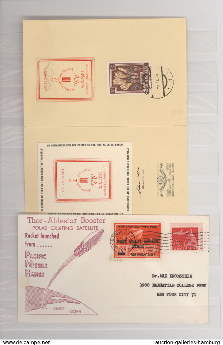 Rocket Mail: 1951/1979, ROCKET FLIGHTS/SCHMIEDL, collection of 37 covers/cards,