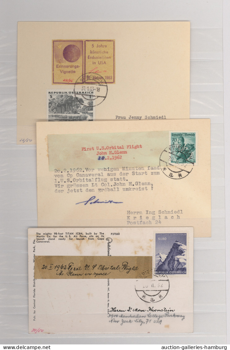 Rocket Mail: 1951/1979, ROCKET FLIGHTS/SCHMIEDL, collection of 37 covers/cards,