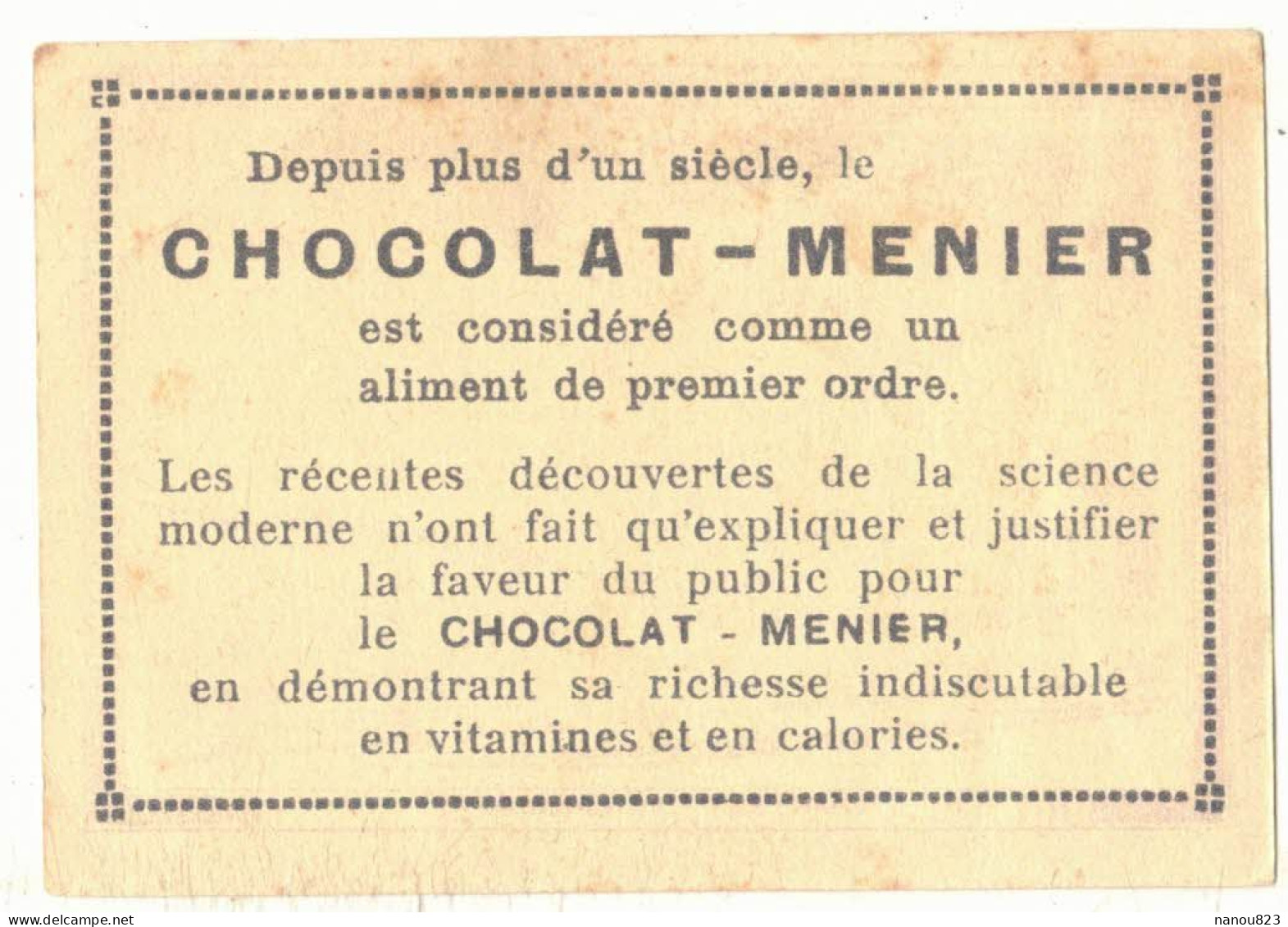 IMAGE CHROMO CHOCOLAT MENIER ALIMENT N° 218 OISE CHANTILLY LE CHÂTEAU CASTLE STYLE RENAISSANCE ECLECTISME - Menier