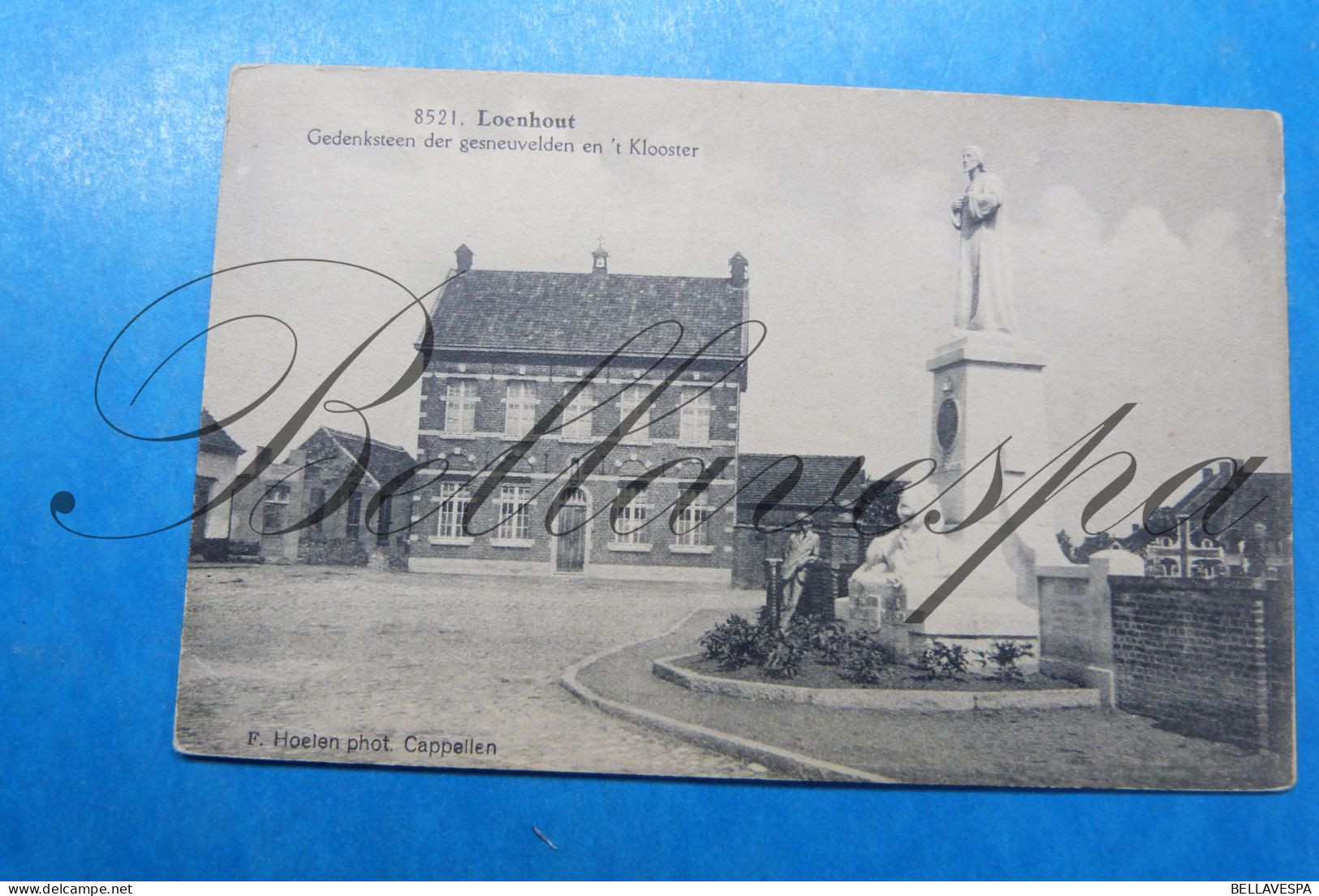 Loenhout Gedenksteen Monument 1914-1918 Klooster  Uitg. F.Hoelen N° 8521 - Wuustwezel