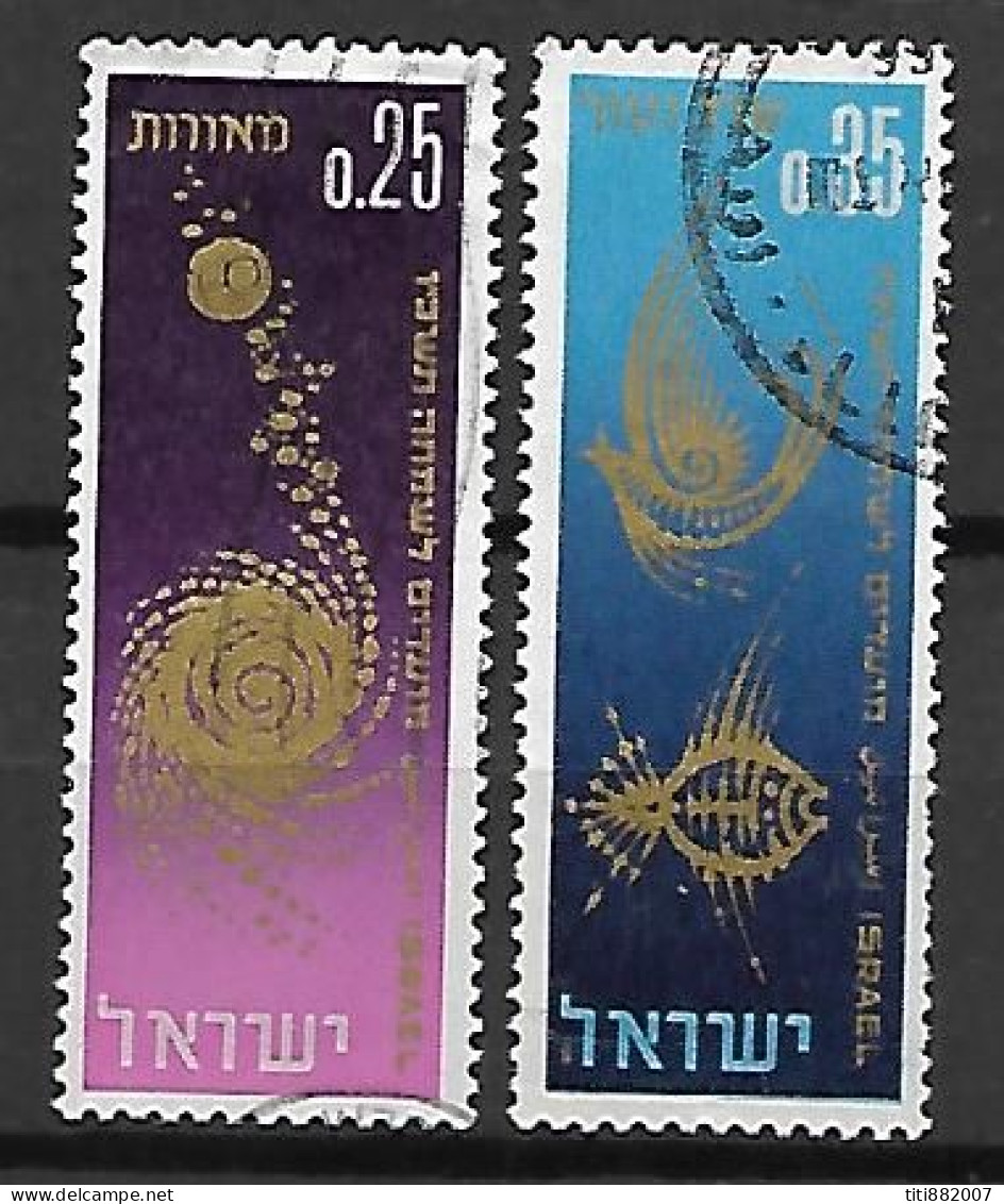 ISRAEL   -   1965.    Y&T N° 297 / 298 Oblitérés.   La Création Du Monde. - Usados (sin Tab)