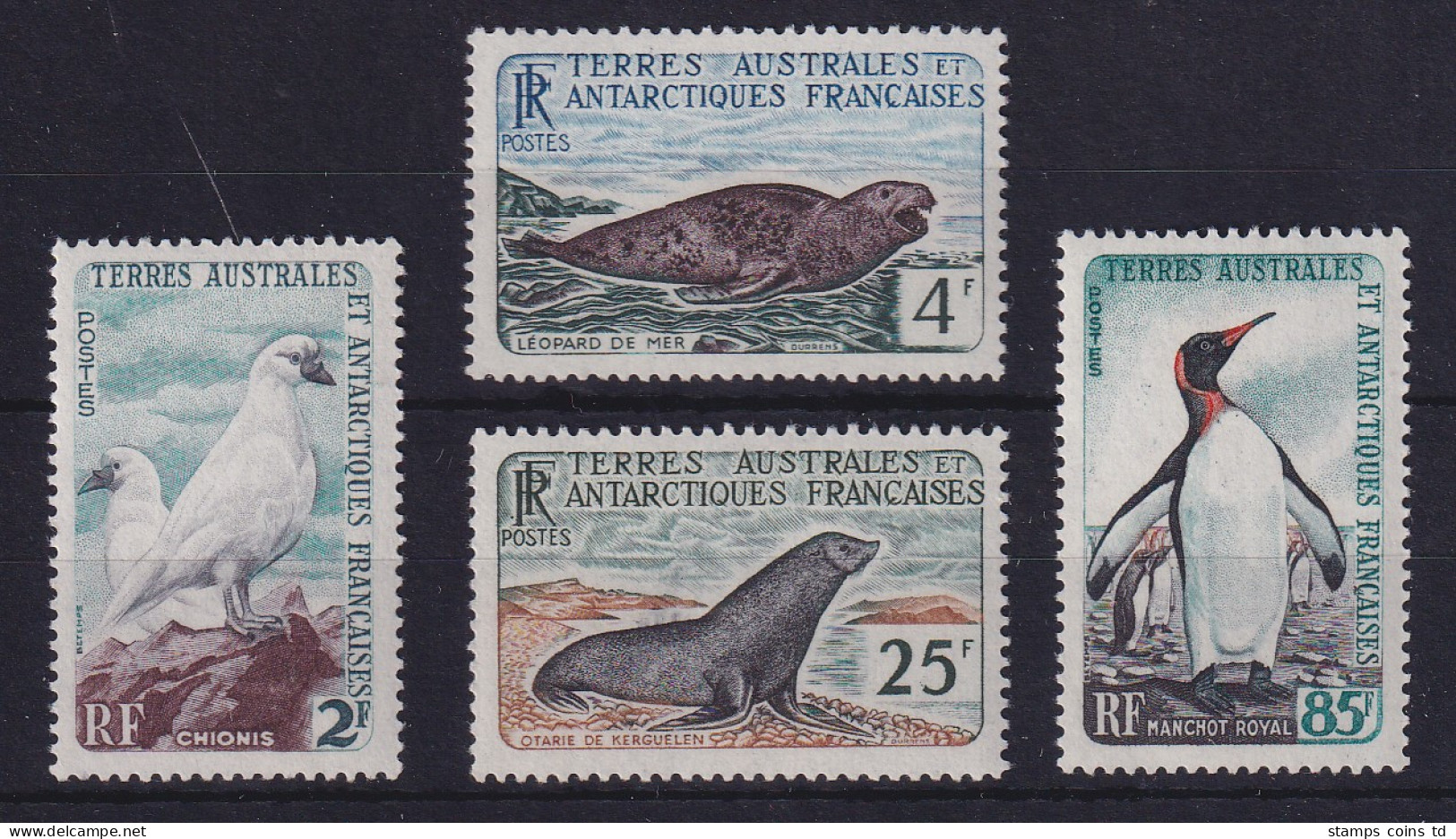Französische Antarktis 1960 Tiere Der Antarktis Mi.-Nr. 19-22 Postfrisch **  - Sonstige & Ohne Zuordnung