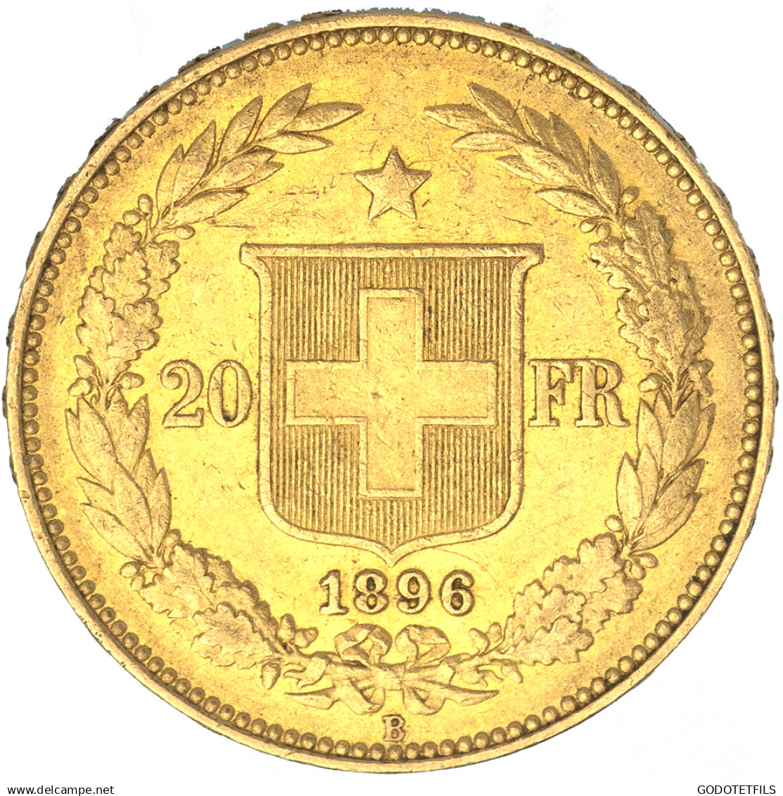 Suisse- 20 Francs Confédération Helvétique 1896 Berne - 20 Francs (or)