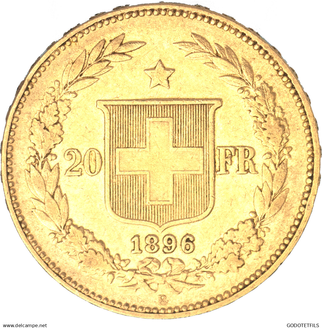 Suisse- 20 Francs Confédération Helvétique 1896 Berne - 20 Francs (or)