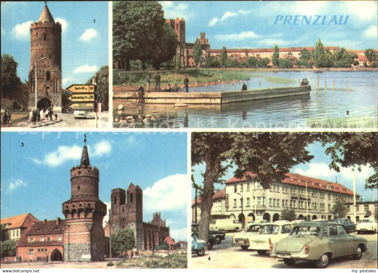 72374254 Prenzlau Blindower Tor Blick Zur Stadt Ucker Mitteltorturm Hotel Uckerm - Prenzlau