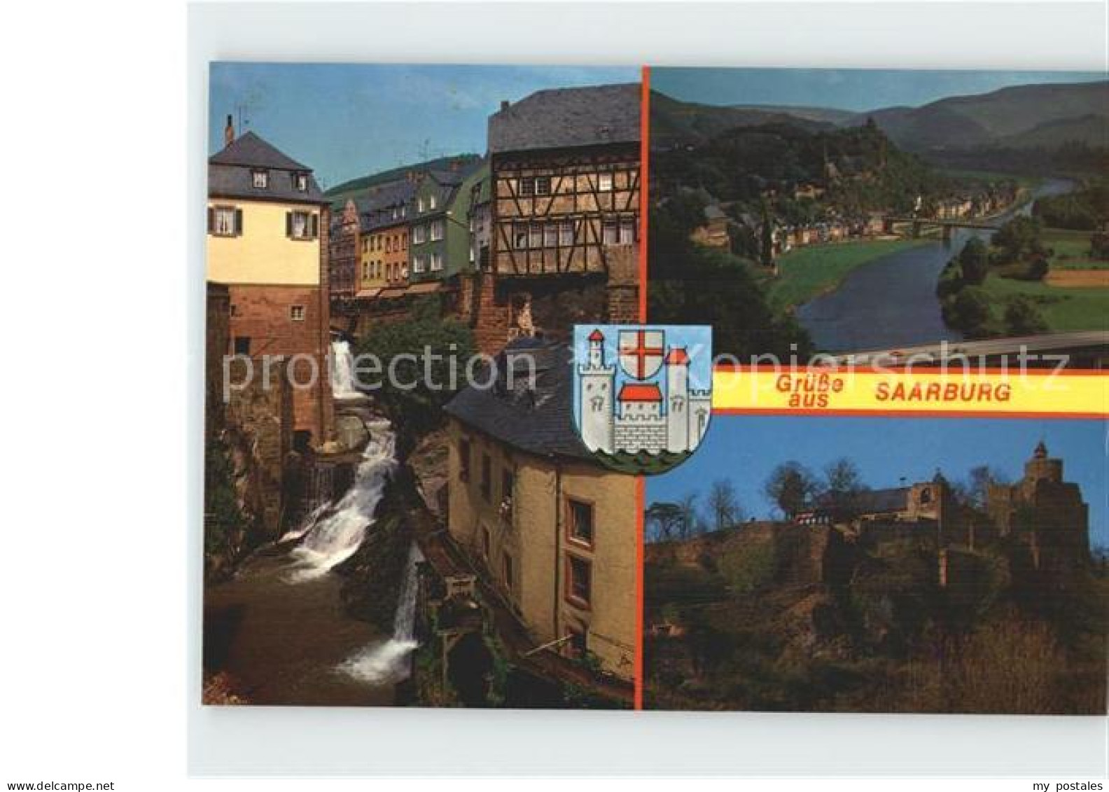 72362151 Saarburg Saar Wasserfall Mit Alter Muehle Und Burg Saarburg - Saarburg