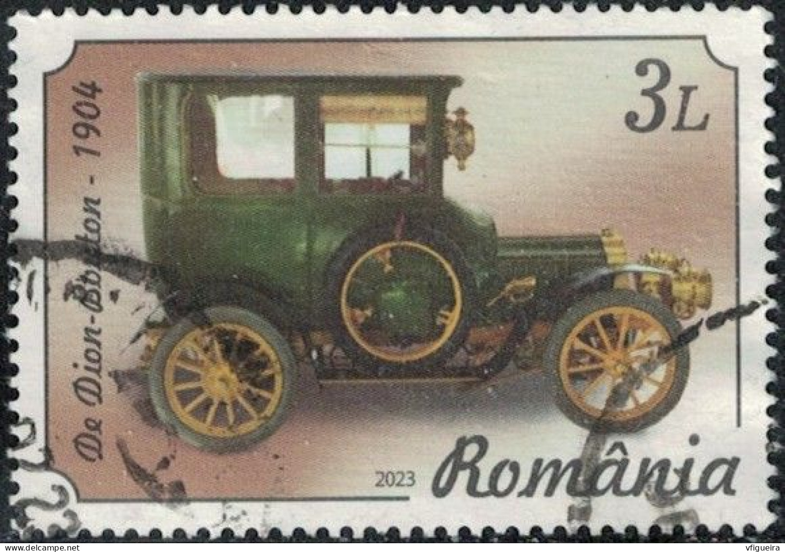 Roumanie 2023 Oblitéré Used Voiture Automobile De Dion-Bouton Y&T RO 6972 SU - Oblitérés