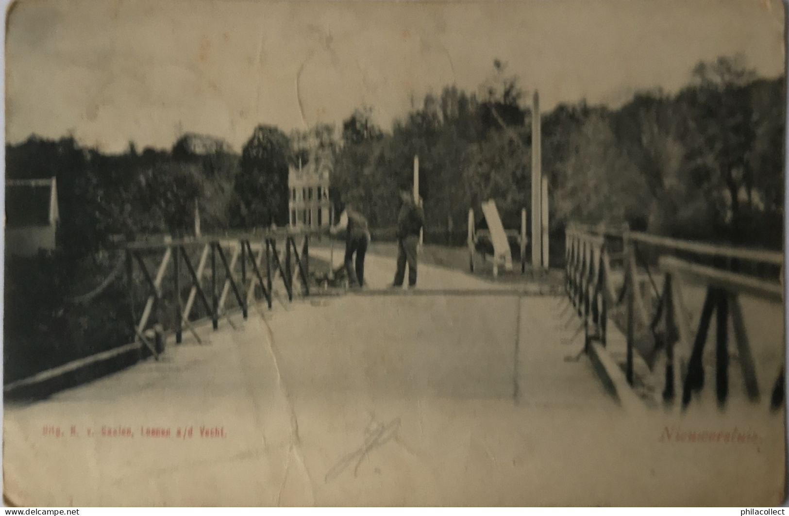 Nieuwersluis (Utr.) Brug (geen Standaard Zicht) 1904 Vuil En Ronde Hoeken - Sonstige & Ohne Zuordnung