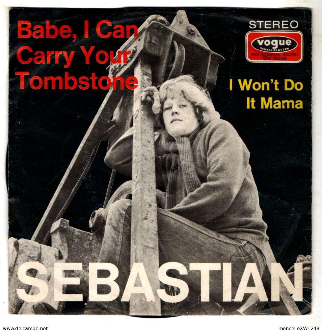 Sebastian - 45 T SP Babe, I Can Carry Your Tombstone (1970 - Allemagne) - Disco, Pop