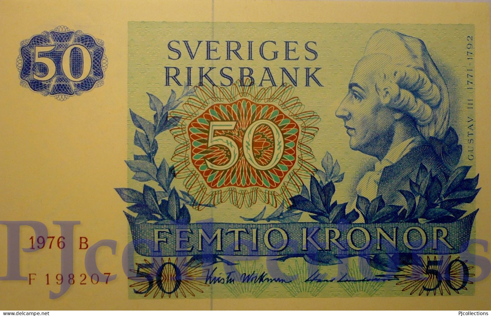 SWEDEN 50 KRONOR 1976 PICK 53b UNC - Suède