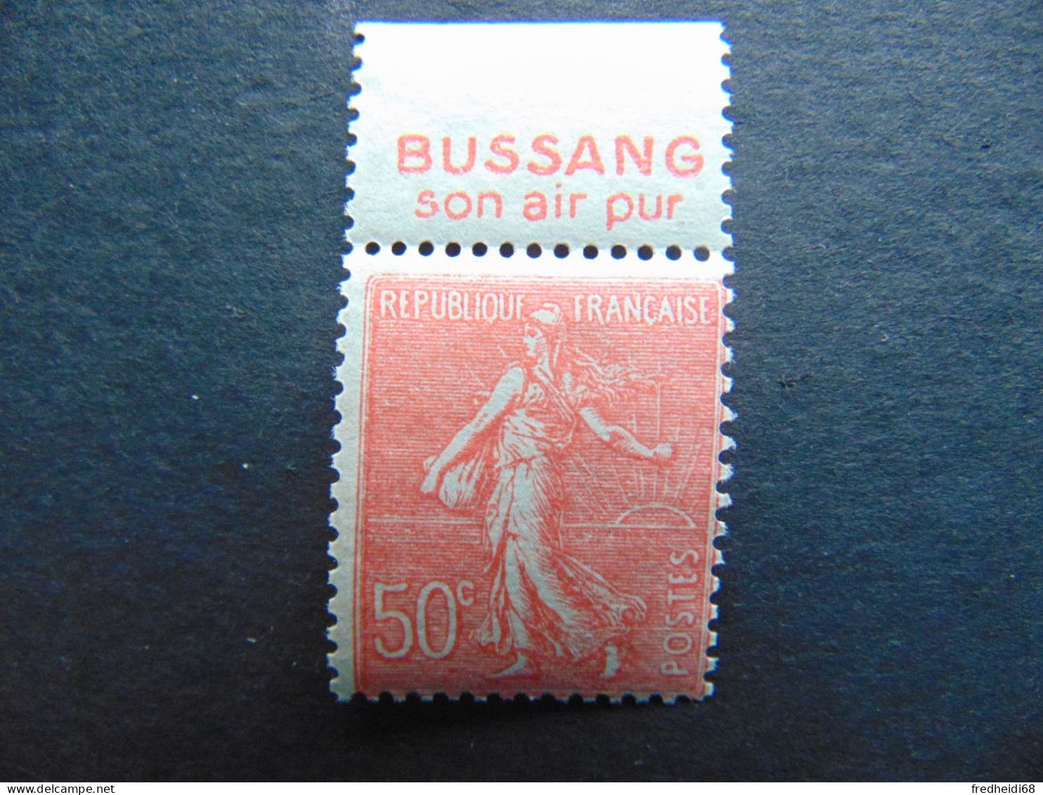 Très Bel Ensemble De 2 Types Semeuse Lignée à 50 Centimes Avec Publicité Bussang - N°. 181** - Unused Stamps