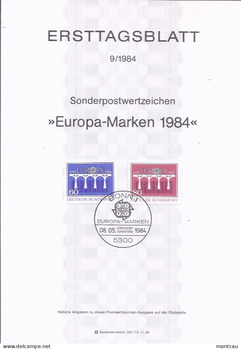 Germany ETB # 9 / 84 Mi: 1210-11 - Other & Unclassified