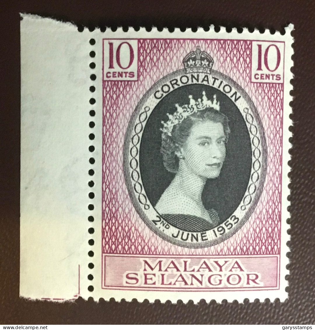 Malaya Selangor 1953 Coronation MNH - Selangor